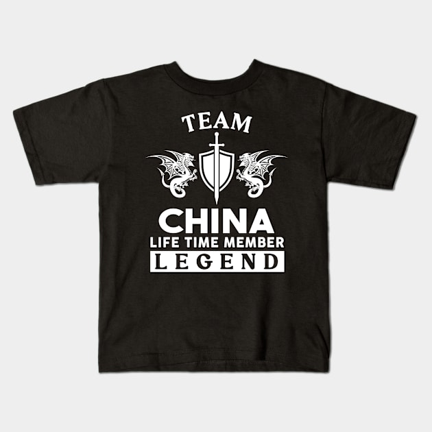 China Name T Shirt - China Life Time Member Legend Gift Item Tee Kids T-Shirt by unendurableslemp118